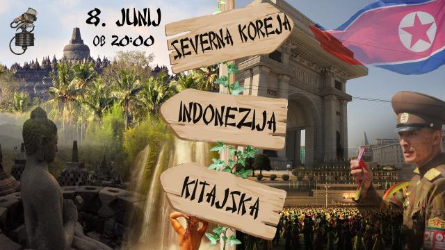 Potopisno predavanje AZIJSKI TROJČEK (Severna Koreja, Indonezija, Kitajska) // BUNKER M. Sobota